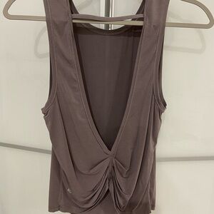 Lululemon Athletica open back tank. Purple.
